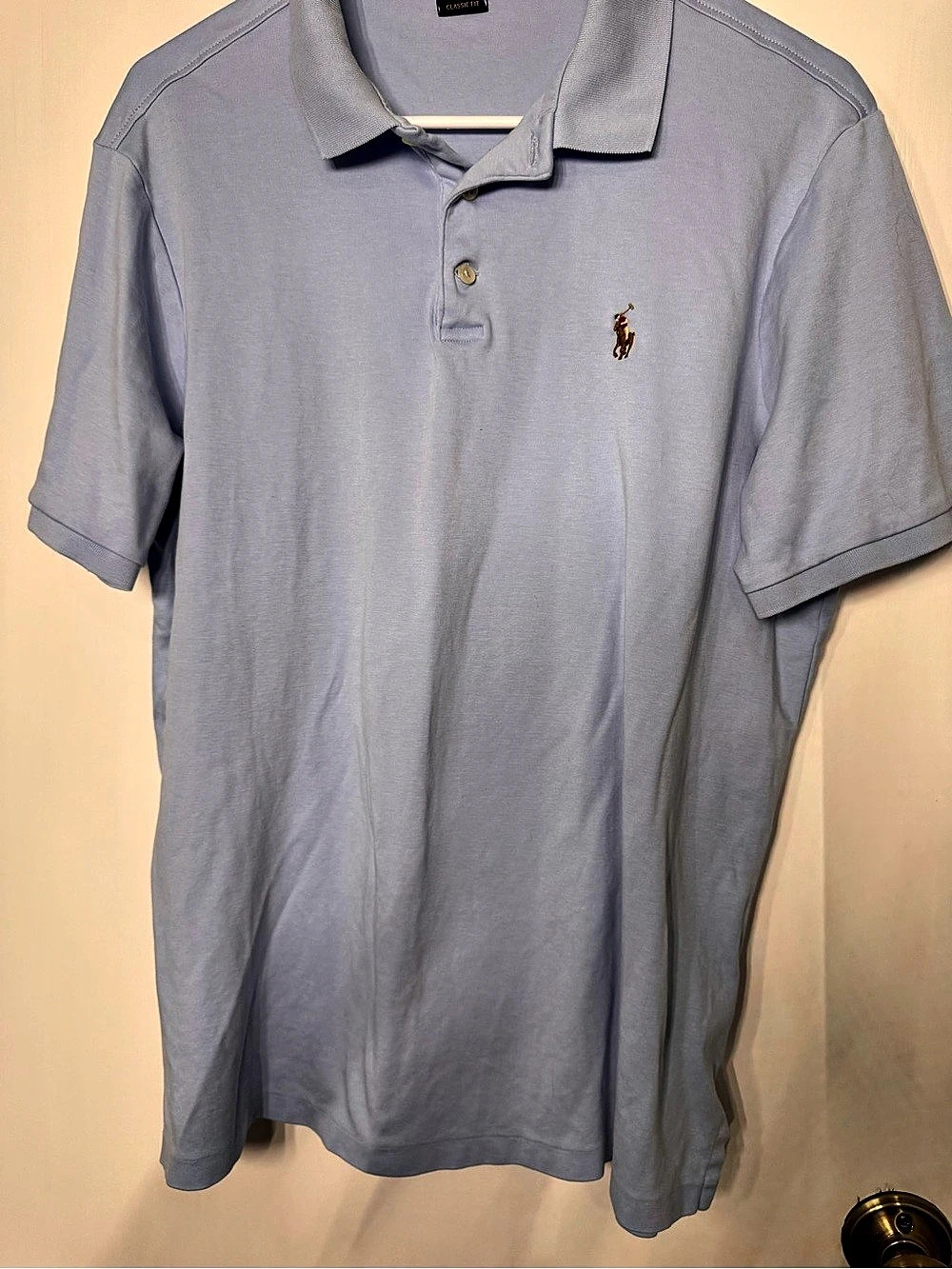 Polo Ralph Lauren Classic Fit Cotton Mesh Polo Shirt in Blue
